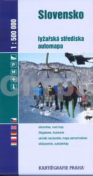 Slovensko lyžařská střediska 1:500 000